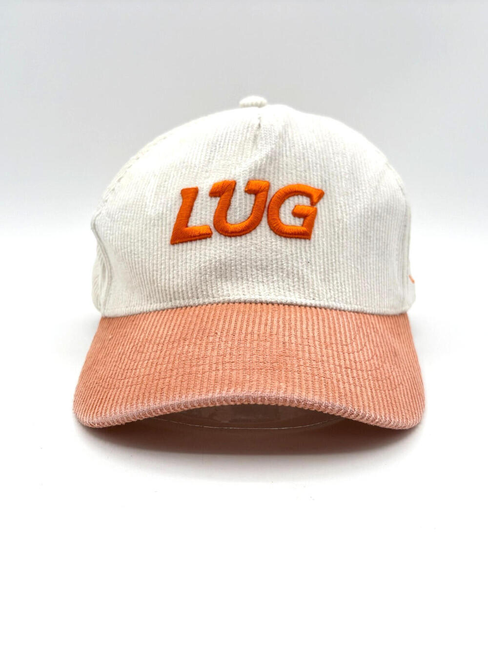EUC LUG Cream & Orange Corduroy Snapback Cap